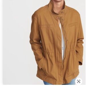 Old Navy Scout Jacket Women’s Sz 4X Tan Utility Canvas Chore Field Winter Fall